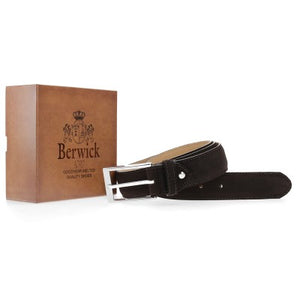 Berwick Belt Dark Brown Suede 42 inch waist